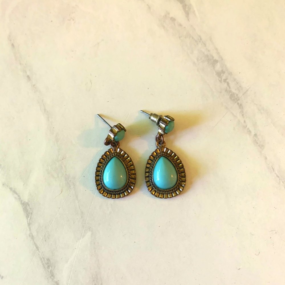 Turquoise Teardrop Earrings